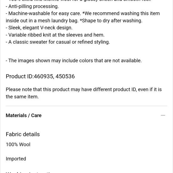 Uniqlo Merino Wool Crew neck Sweater Men's Medium - Picture 5 of 5